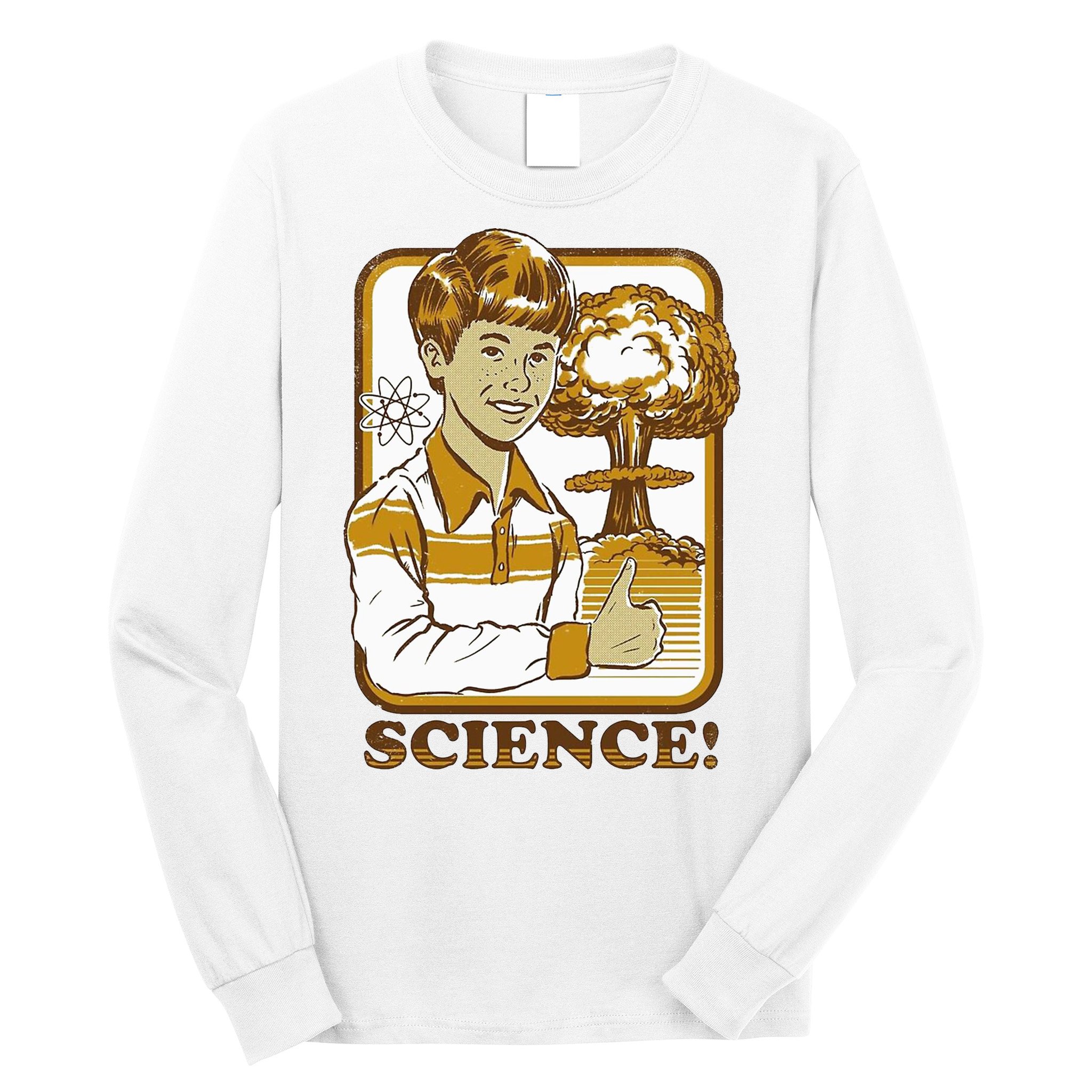 Nuclear Explosion Science Funny Vintage Long Sleeve Shirt