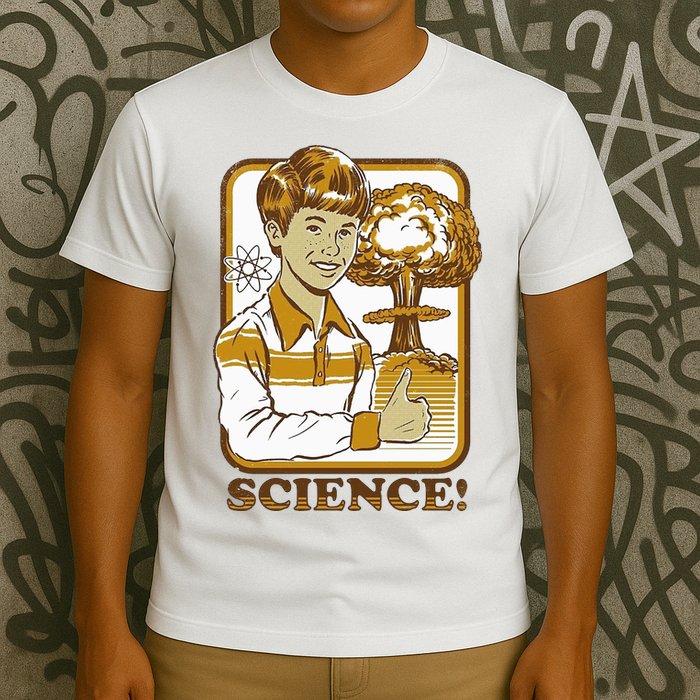 Nuclear Explosion Science Funny Vintage T-Shirt