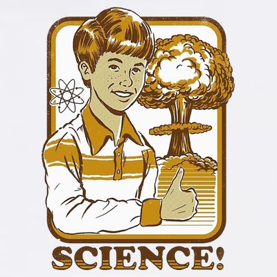 Nuclear Explosion Science Funny Vintage T-Shirt