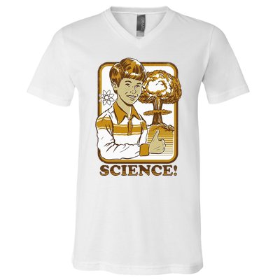 Nuclear Explosion Science Funny Vintage V-Neck T-Shirt