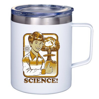 Nuclear Explosion Science Funny Vintage 12oz Stainless Steel Coffee Mug