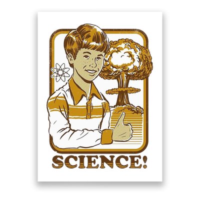 Nuclear Explosion Science Funny Vintage Poster
