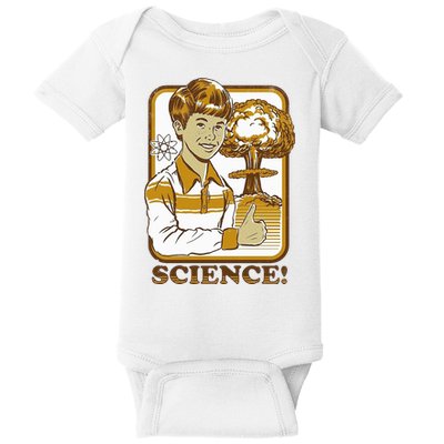 Nuclear Explosion Science Funny Vintage Baby Bodysuit