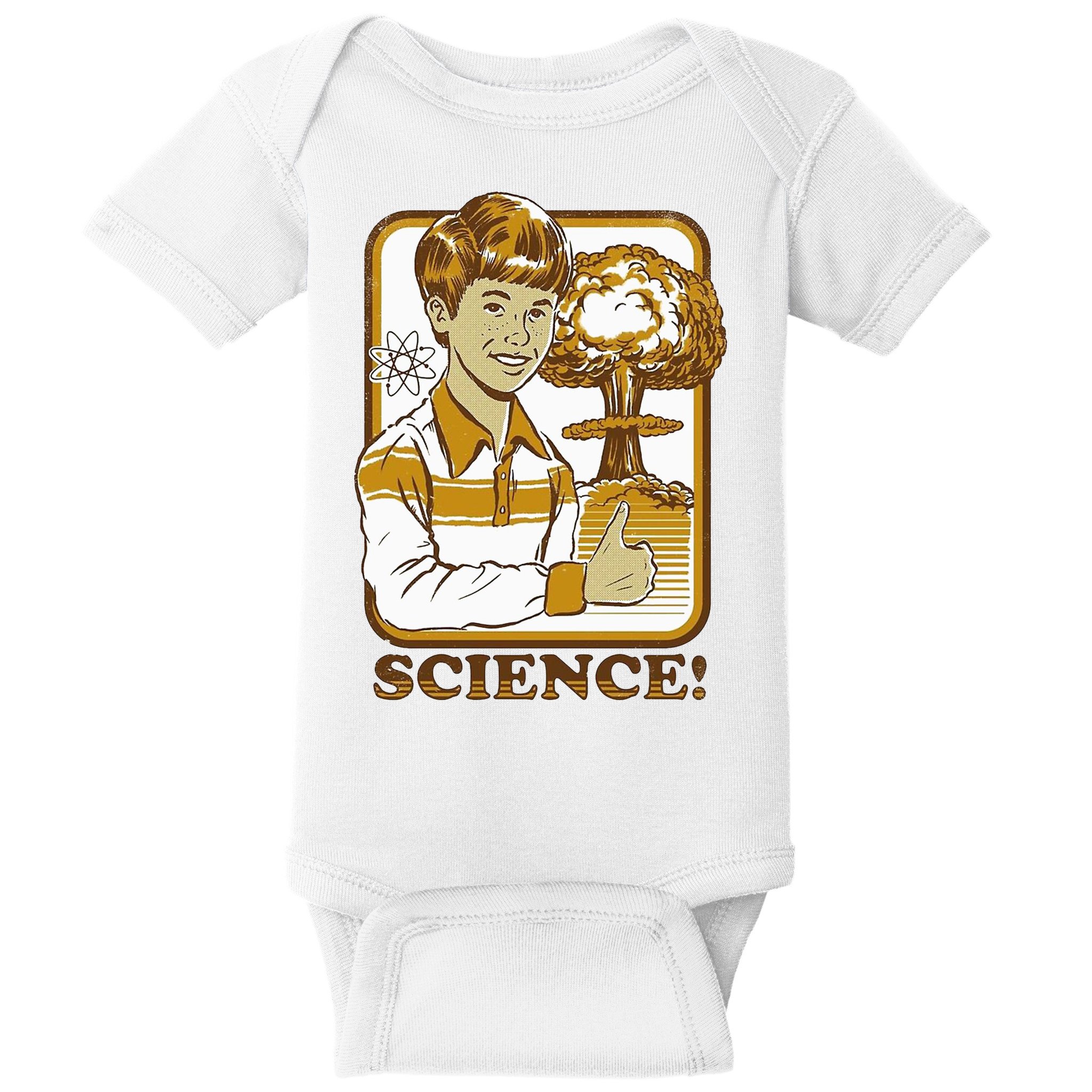 Nuclear Explosion Science Funny Vintage Baby Bodysuit