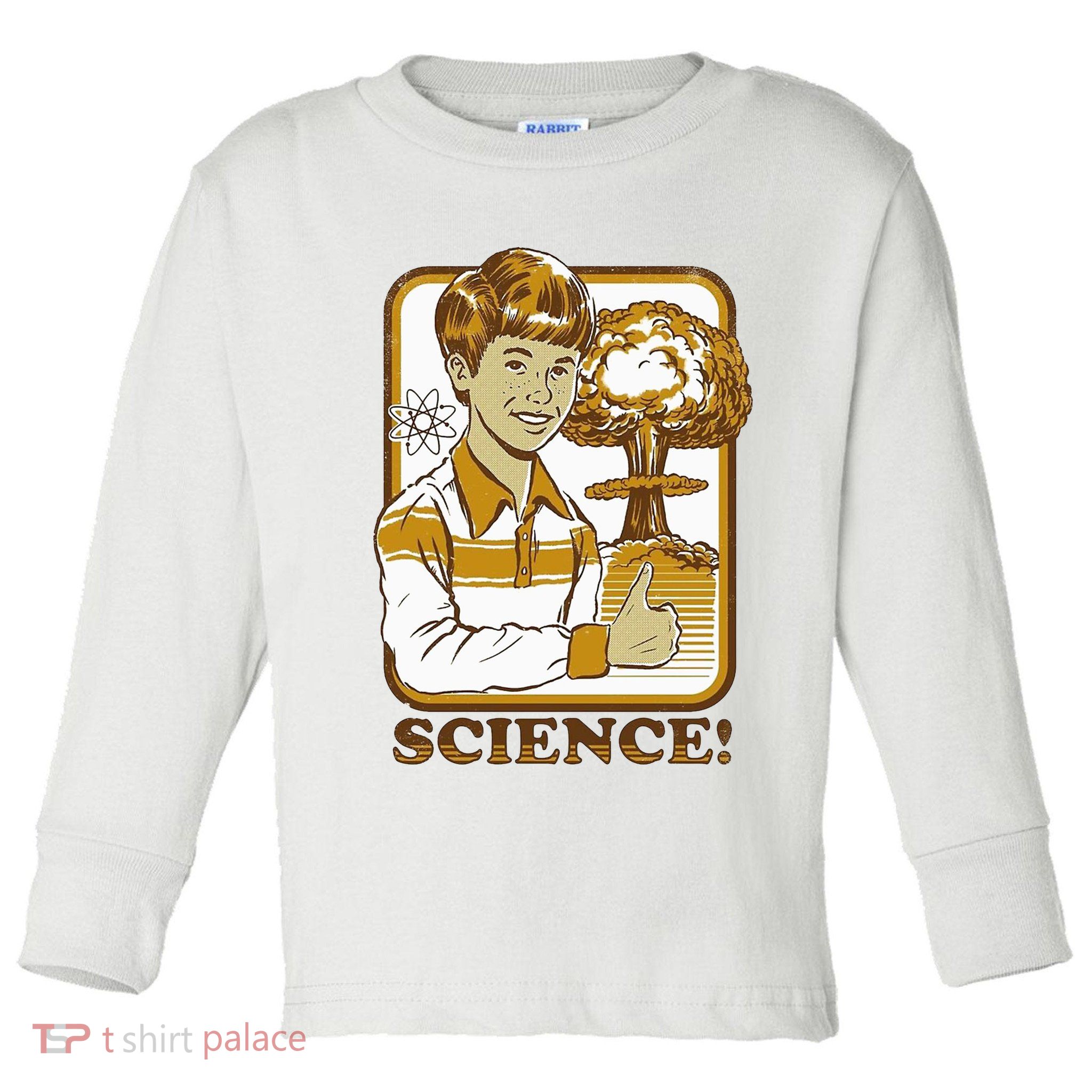 Nuclear Explosion Science Funny Vintage Toddler Long Sleeve Shirt