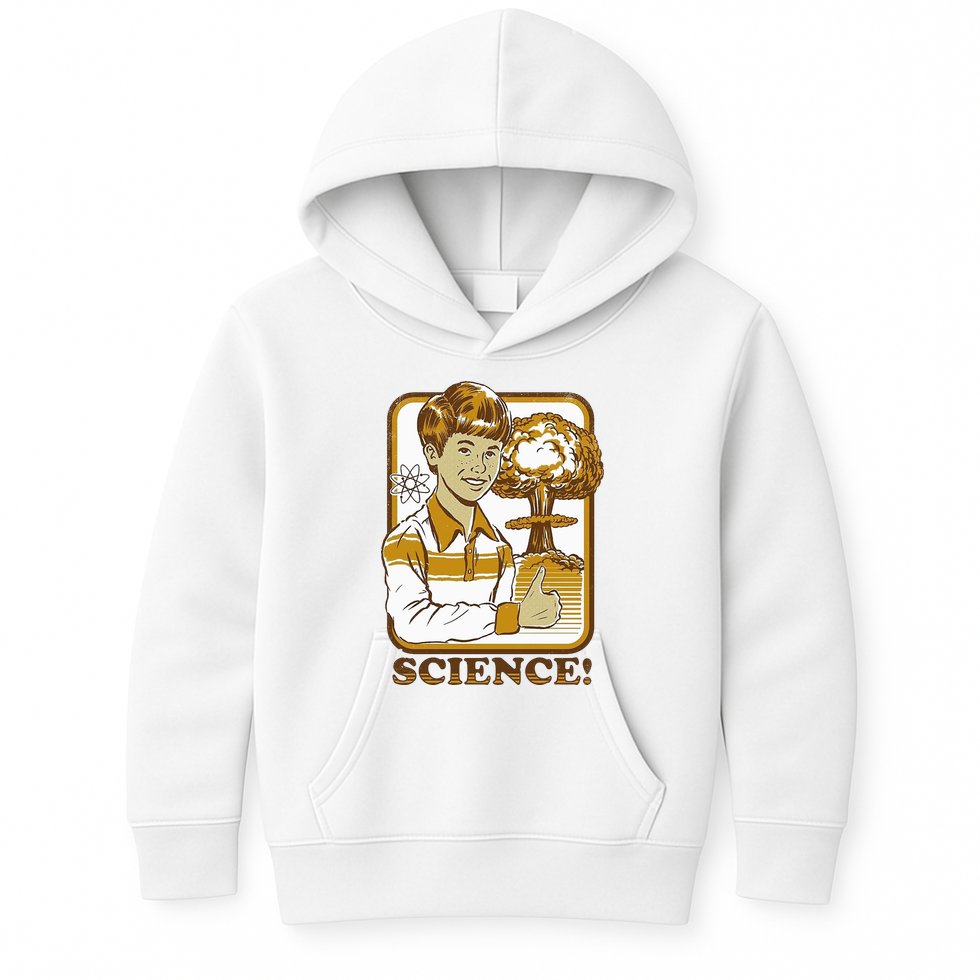 Nuclear Explosion Science Funny Vintage Kids Hoodie