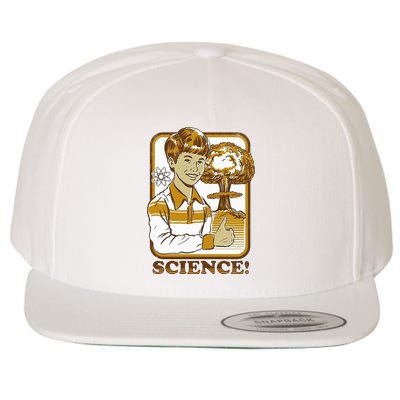 Nuclear Explosion Science Funny Vintage Wool Snapback Cap