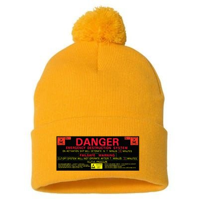 Nostromo Emergency Self Destruct Console Pom Pom 12in Knit Beanie