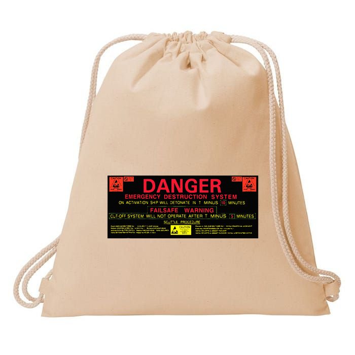 Nostromo Emergency Self Destruct Console Drawstring Bag