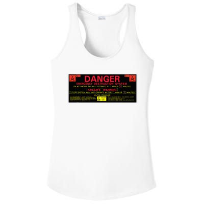 Nostromo Emergency Self Destruct Console Ladies PosiCharge Competitor Racerback Tank