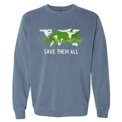 National Endangered Species Day Save Them World Animals Gift Garment-Dyed Sweatshirt