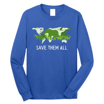 National Endangered Species Day Save Them World Animals Gift Long Sleeve Shirt