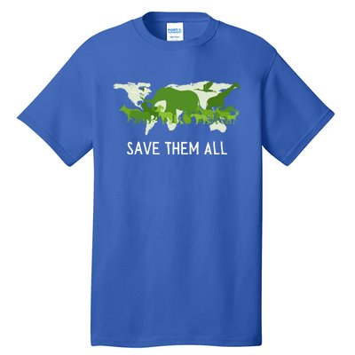 National Endangered Species Day Save Them World Animals Gift Tall T-Shirt