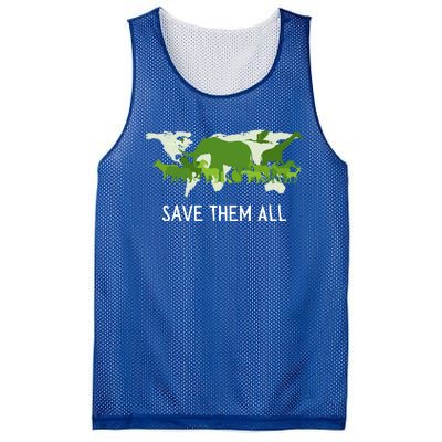 National Endangered Species Day Save Them World Animals Gift Mesh Reversible Basketball Jersey Tank