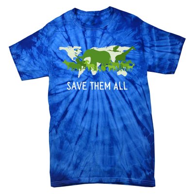 National Endangered Species Day Save Them World Animals Gift Tie-Dye T-Shirt