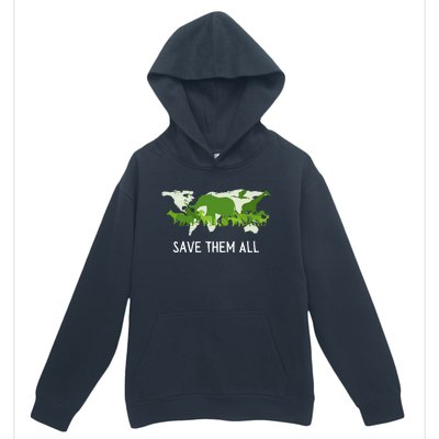 National Endangered Species Day Save Them World Animals Gift Urban Pullover Hoodie