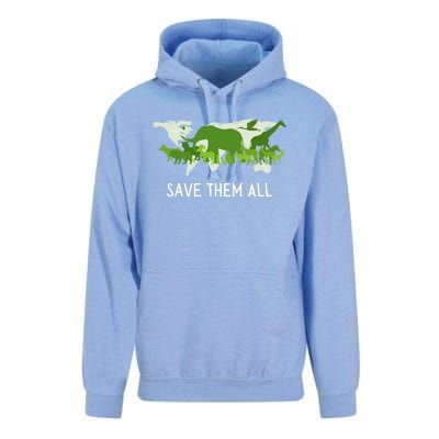 National Endangered Species Day Save Them World Animals Gift Unisex Surf Hoodie