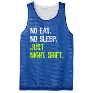 No Eat Sleep Repeat Just Night Shift Nurse Gift Mesh Reversible Basketball Jersey Tank