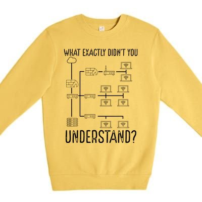 Network Engineer Tool Funny Network Engineering Premium Crewneck Sweatshirt