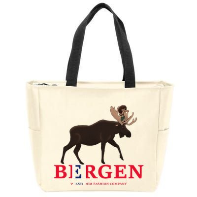Norway Elk Troll Myths Flag Mountain Travel Zip Tote Bag