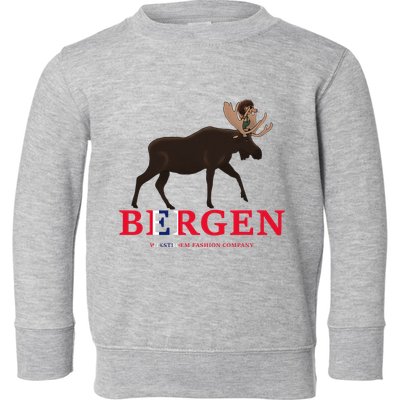 Norway Elk Troll Myths Flag Mountain Travel Toddler Sweatshirt