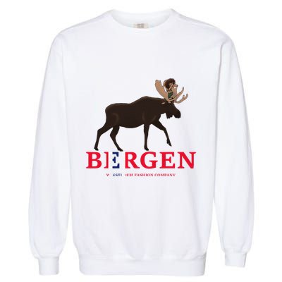 Norway Elk Troll Myths Flag Mountain Travel Garment-Dyed Sweatshirt