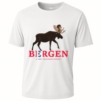 Norway Elk Troll Myths Flag Mountain Travel Cooling Performance Crew T-Shirt