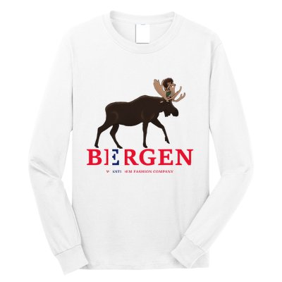 Norway Elk Troll Myths Flag Mountain Travel Long Sleeve Shirt