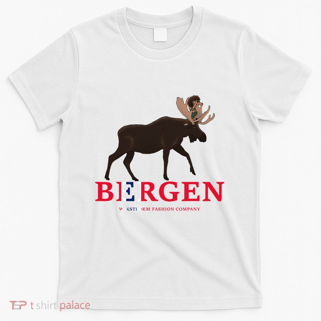 Norway Elk Troll Myths Flag Mountain Travel T-Shirt