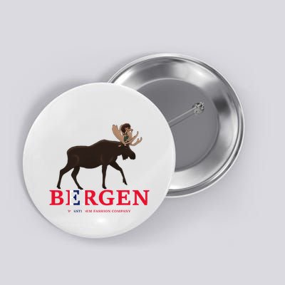 Norway Elk Troll Myths Flag Mountain Travel Button