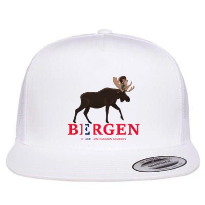 Norway Elk Troll Myths Flag Mountain Travel Flatbill Hat