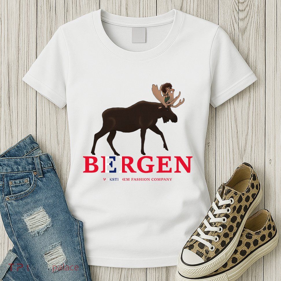 Norway Elk Troll Myths Flag Mountain Travel Womens T-Shirt