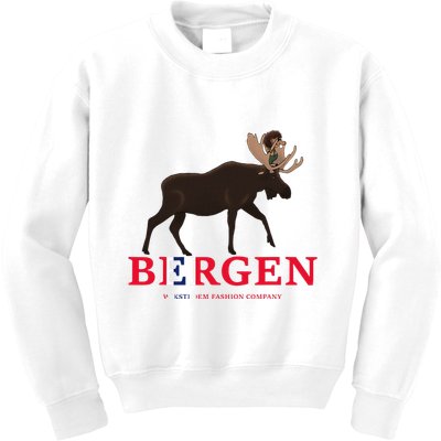 Norway Elk Troll Myths Flag Mountain Travel Kids Sweatshirt