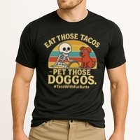Nice Eat Those Tacos Pet Those Doggos #TacosWillfburts Skeleton Dog Cooling Performance Crew T-Shirt