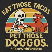 Nice Eat Those Tacos Pet Those Doggos #TacosWillfburts Skeleton Dog Adult Drive Performance Visor