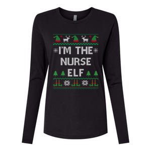 Nurse Elf Ugly Christmas Great Gift Womens Cotton Relaxed Long Sleeve T-Shirt