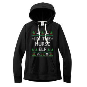 Nurse Elf Ugly Christmas Great Gift Women's Fleece Hoodie