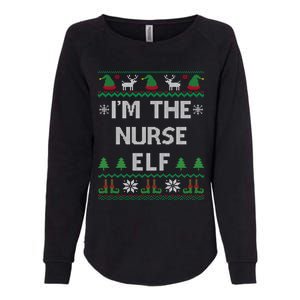 Nurse Elf Ugly Christmas Great Gift Womens California Wash Sweatshirt