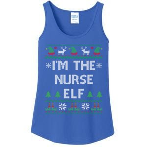 Nurse Elf Ugly Christmas Great Gift Ladies Essential Tank