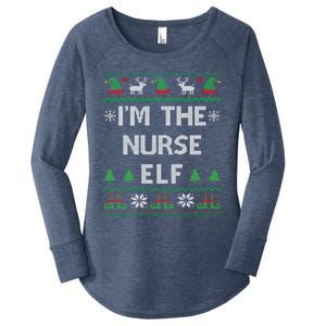 Nurse Elf Ugly Christmas Great Gift Women's Perfect Tri Tunic Long Sleeve Shirt