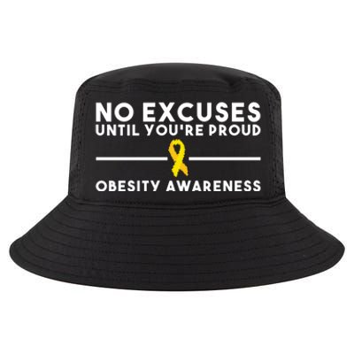 No Excuses Until Youre Proud Gift Cool Comfort Performance Bucket Hat