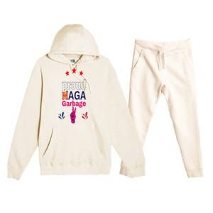 November Election Vote Proud Maga Garbage Supporter Trump Premium Hooded Sweatsuit Set