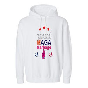 November Election Vote Proud Maga Garbage Supporter Trump Garment-Dyed Fleece Hoodie