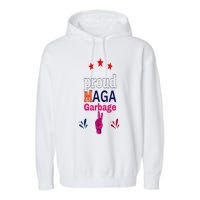 November Election Vote Proud Maga Garbage Supporter Trump Garment-Dyed Fleece Hoodie