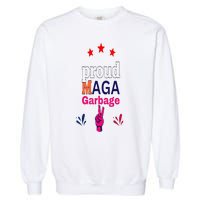 November Election Vote Proud Maga Garbage Supporter Trump Garment-Dyed Sweatshirt