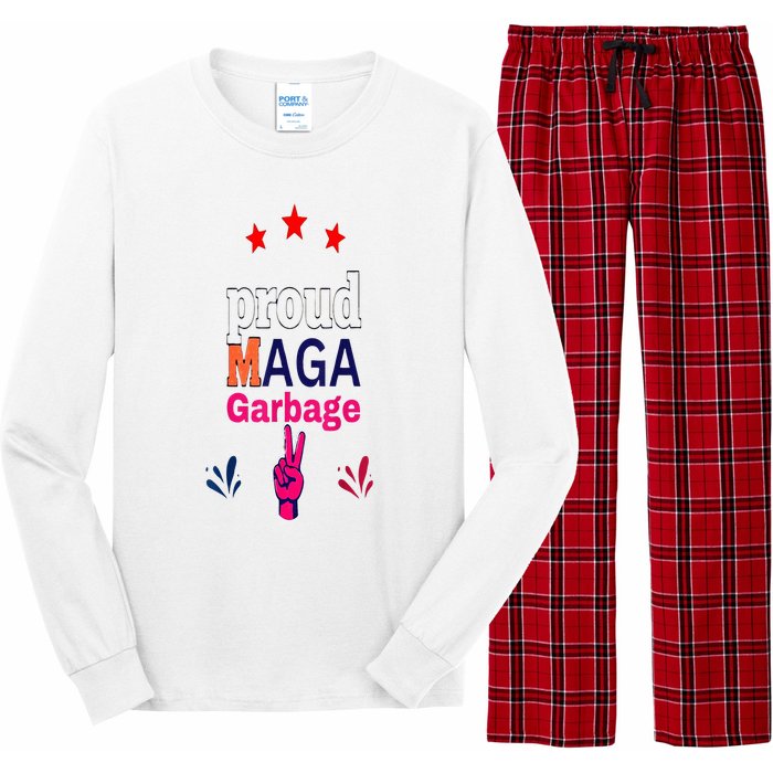 November Election Vote Proud Maga Garbage Supporter Trump Long Sleeve Pajama Set