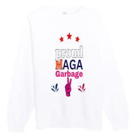 November Election Vote Proud Maga Garbage Supporter Trump Premium Crewneck Sweatshirt