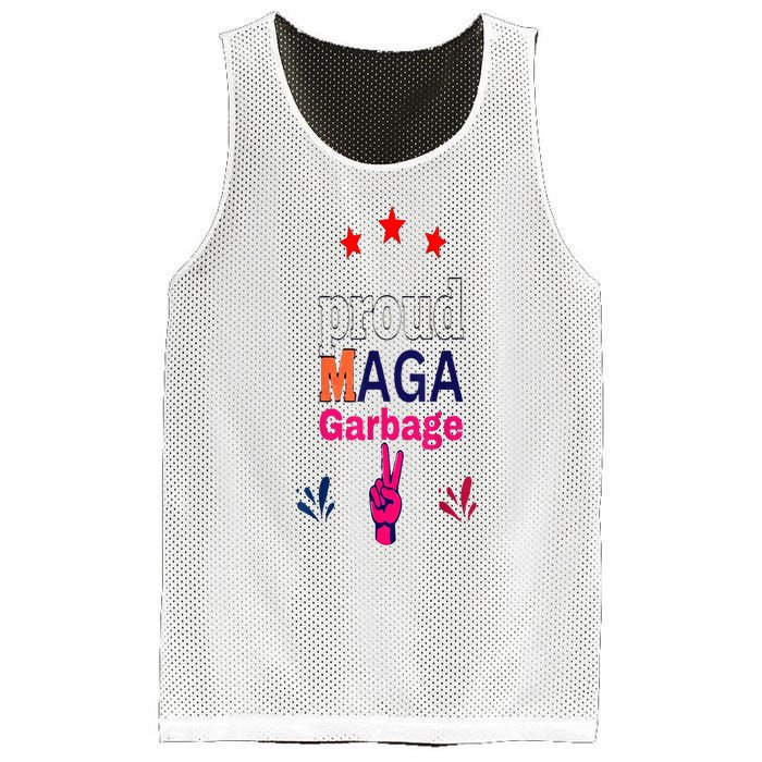 November Election Vote Proud Maga Garbage Supporter Trump Mesh Reversible Basketball Jersey Tank