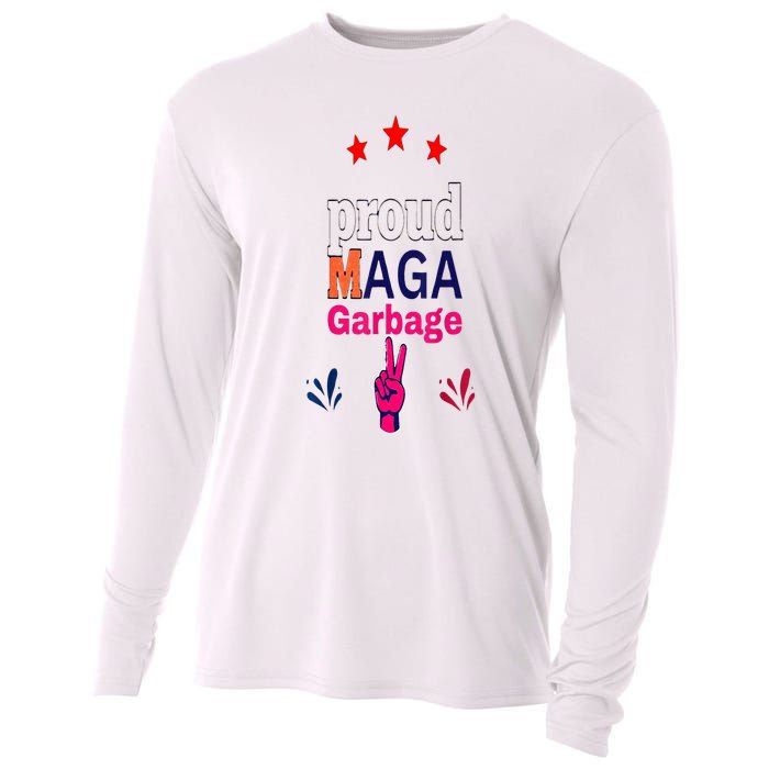 November Election Vote Proud Maga Garbage Supporter Trump Cooling Performance Long Sleeve Crew