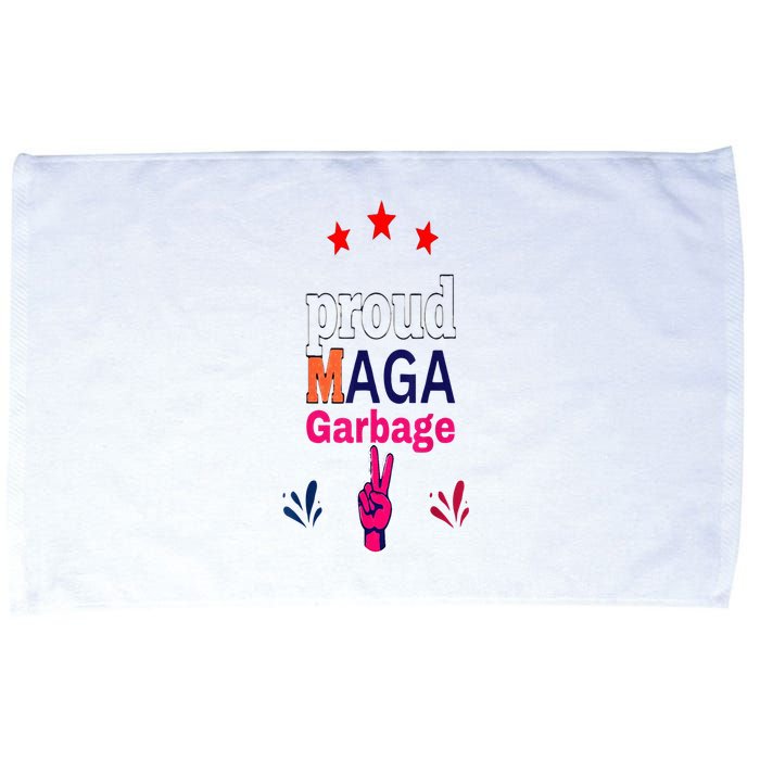 November Election Vote Proud Maga Garbage Supporter Trump Microfiber Hand Towel